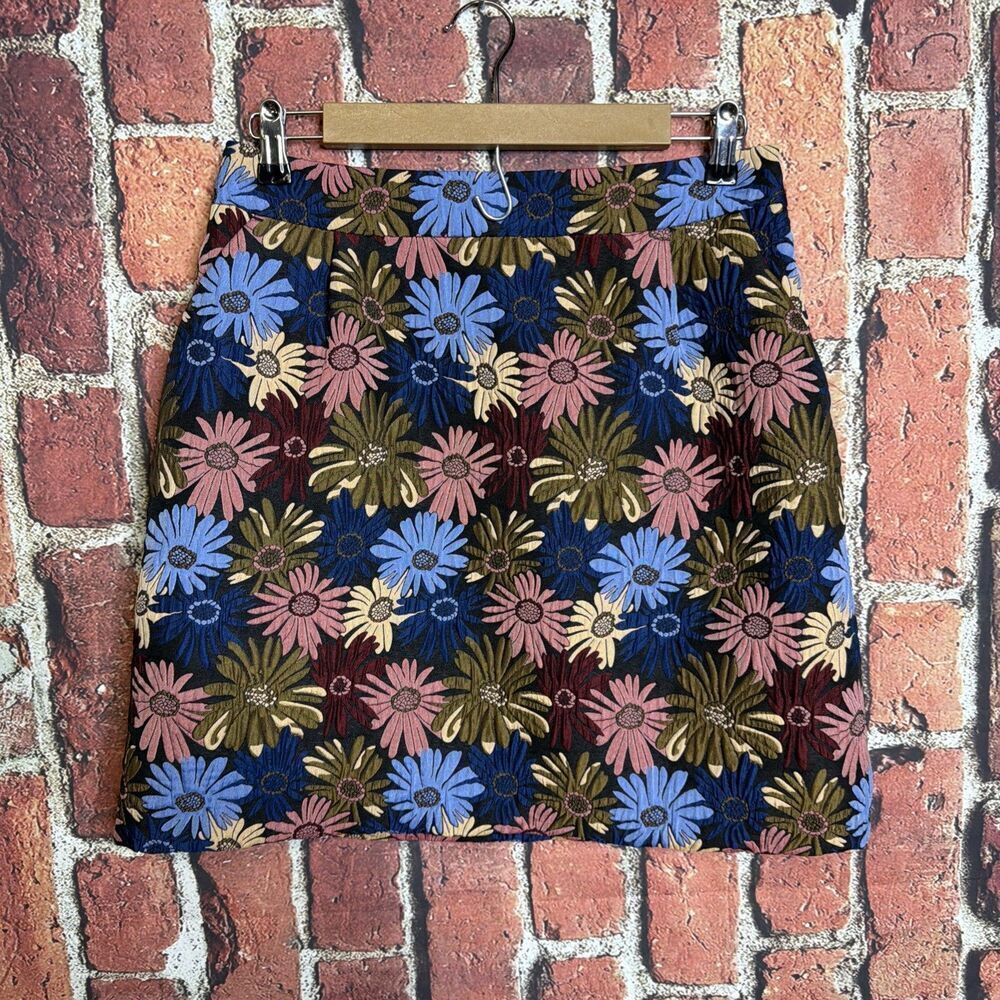 Anthropologie Maeve Kai Floral Mini Skirt Size 10 Womens
